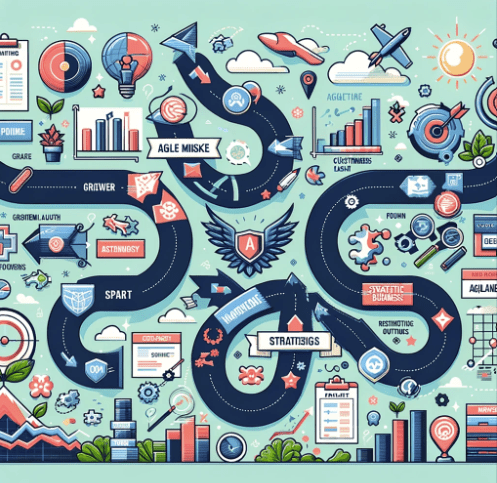 A roadmap for a company's growth strategy.