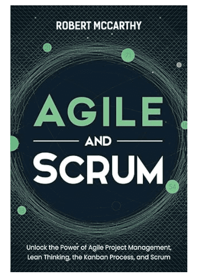 A poster with the words " agile and scrum ".